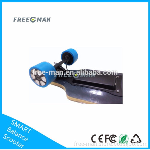 Factory direct sale cheap bamboom material 2*1800w 4wheels electric standing scooter skateboard
